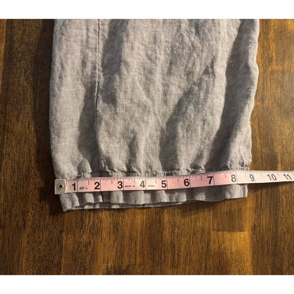 Athleta Women's 8 Cabo Linen Wide Leg Pant Pull On High Rise Relaxed Drawstring - Picture 12 of 13